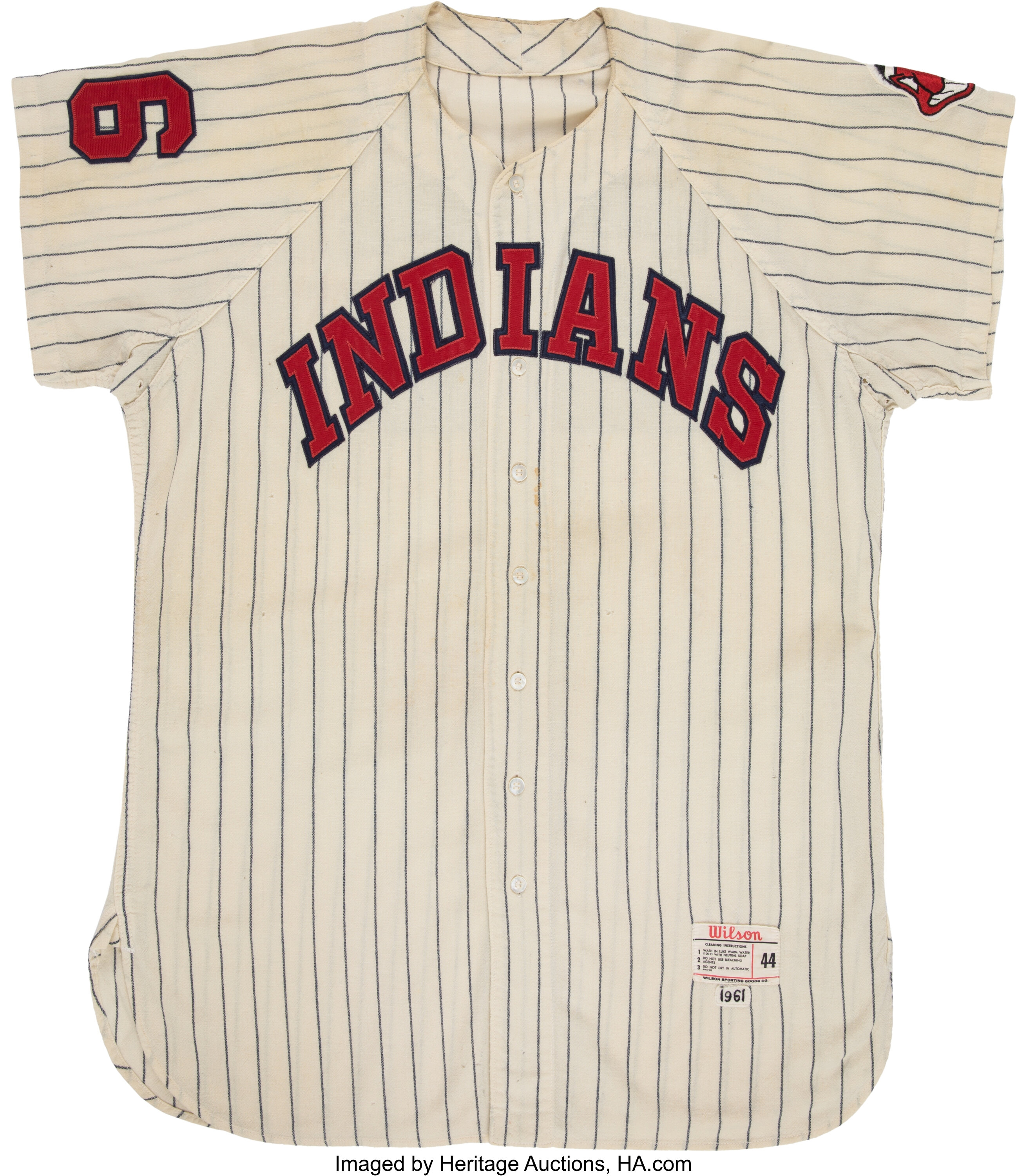 Sand-knit Medalist Cleveland Indians Pullover Baseball Jersey 