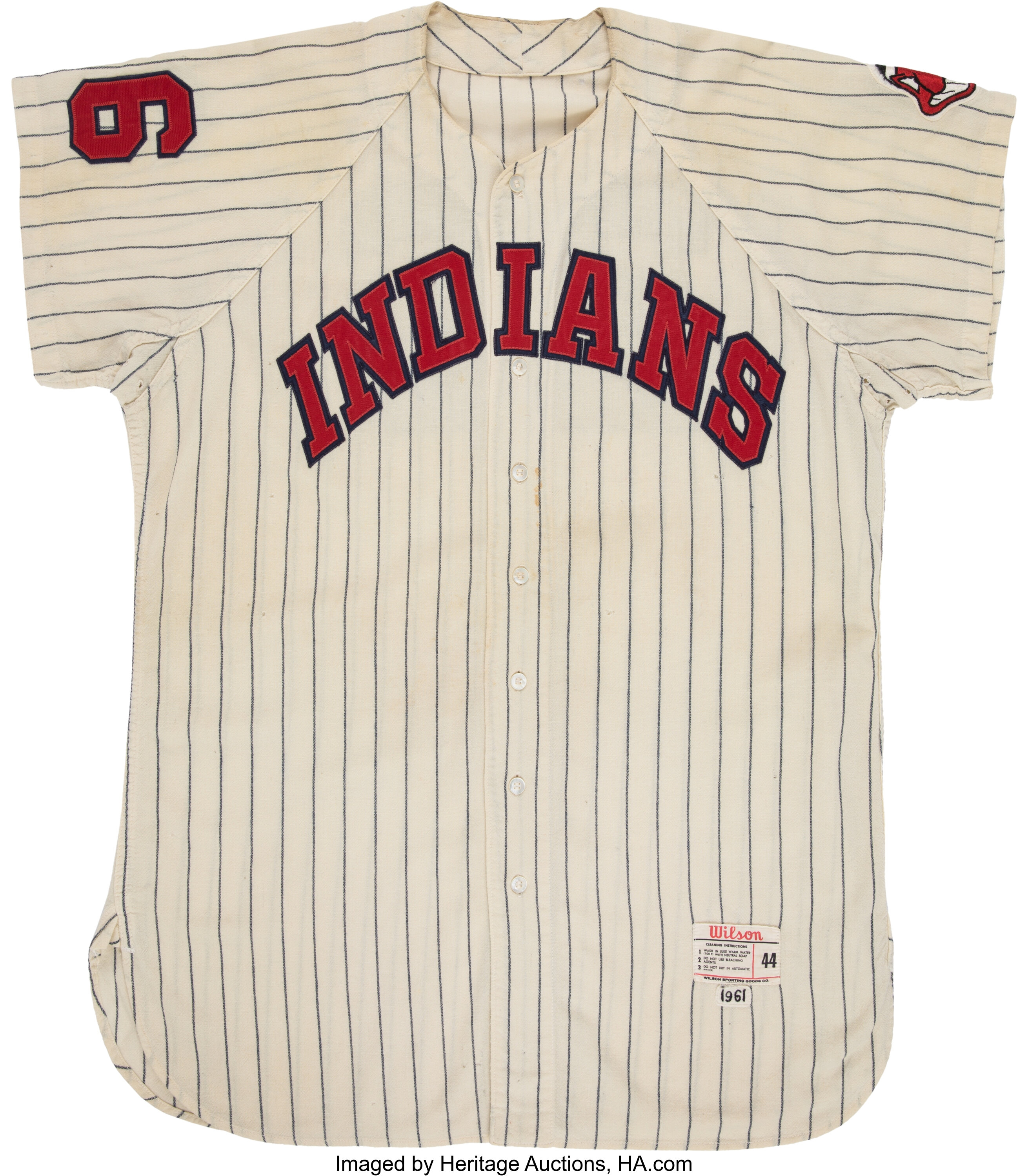 Cleveland Indians Blank # Game Issued Navy Jersey 40 599