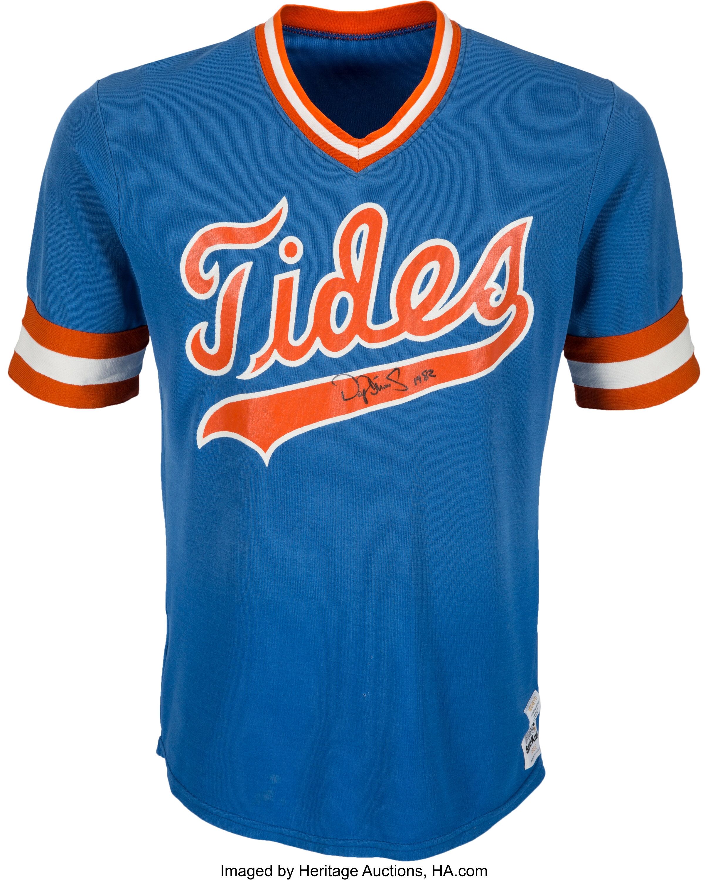 19 Darryl Strawberry Signed Game Worn Tidewater Tides Jersey Lot 3 Heritage Auctions