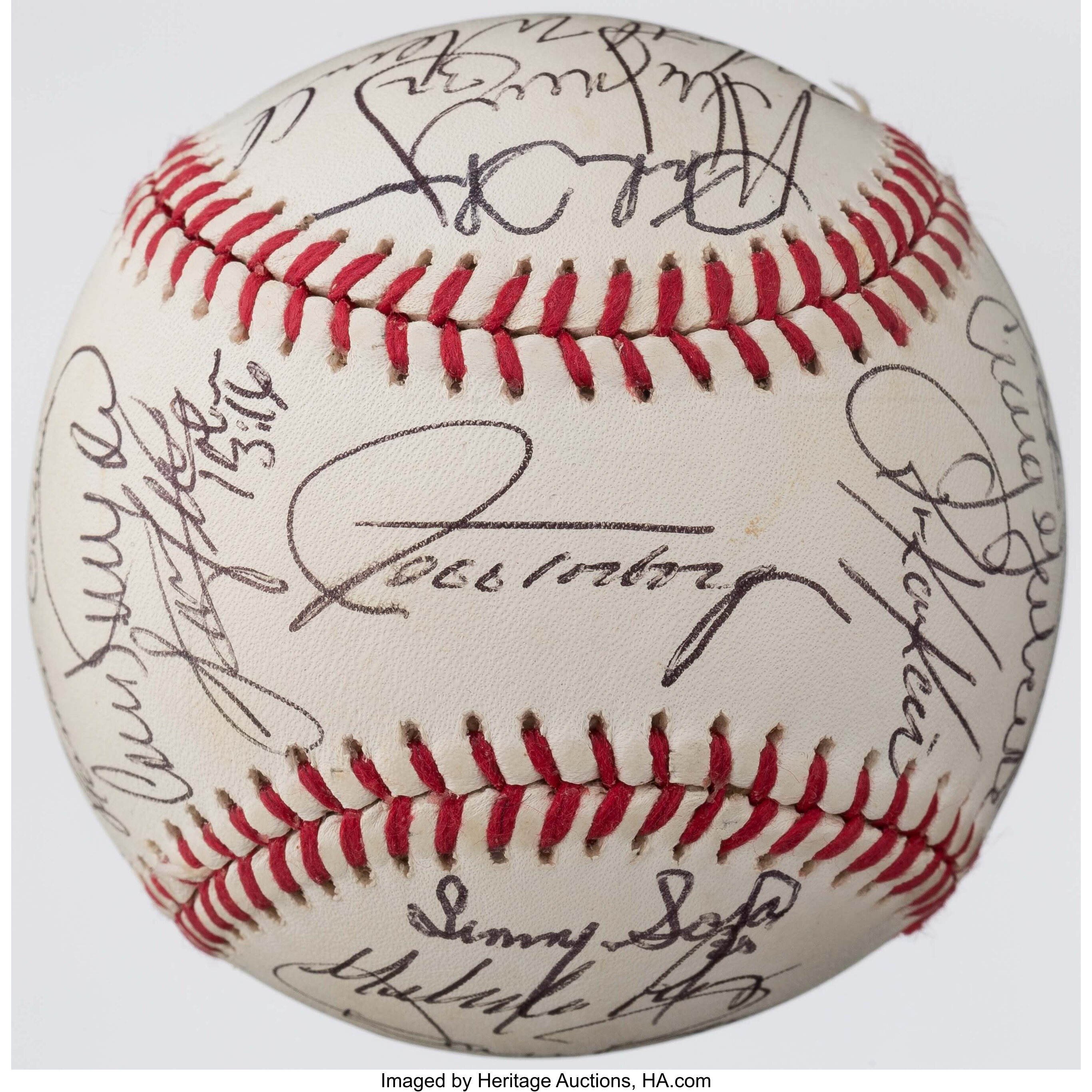 1991 Chicago White Sox Team Signed Baseball (24+ Signatures
