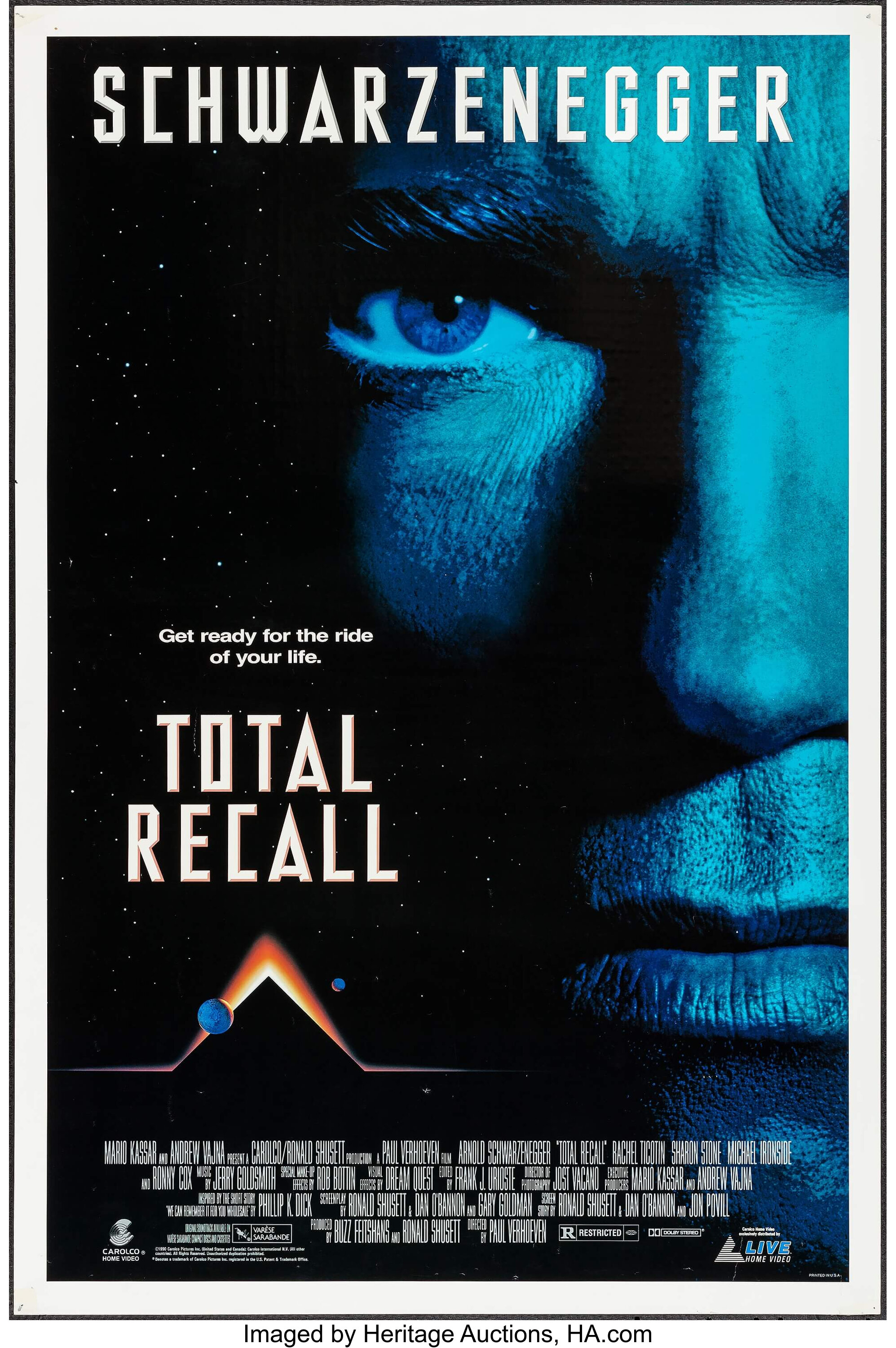 total recall 1990 movie poster