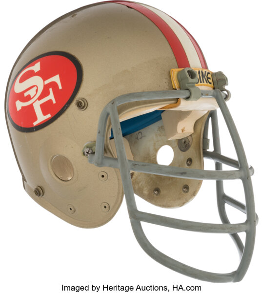 49ers game used helmet