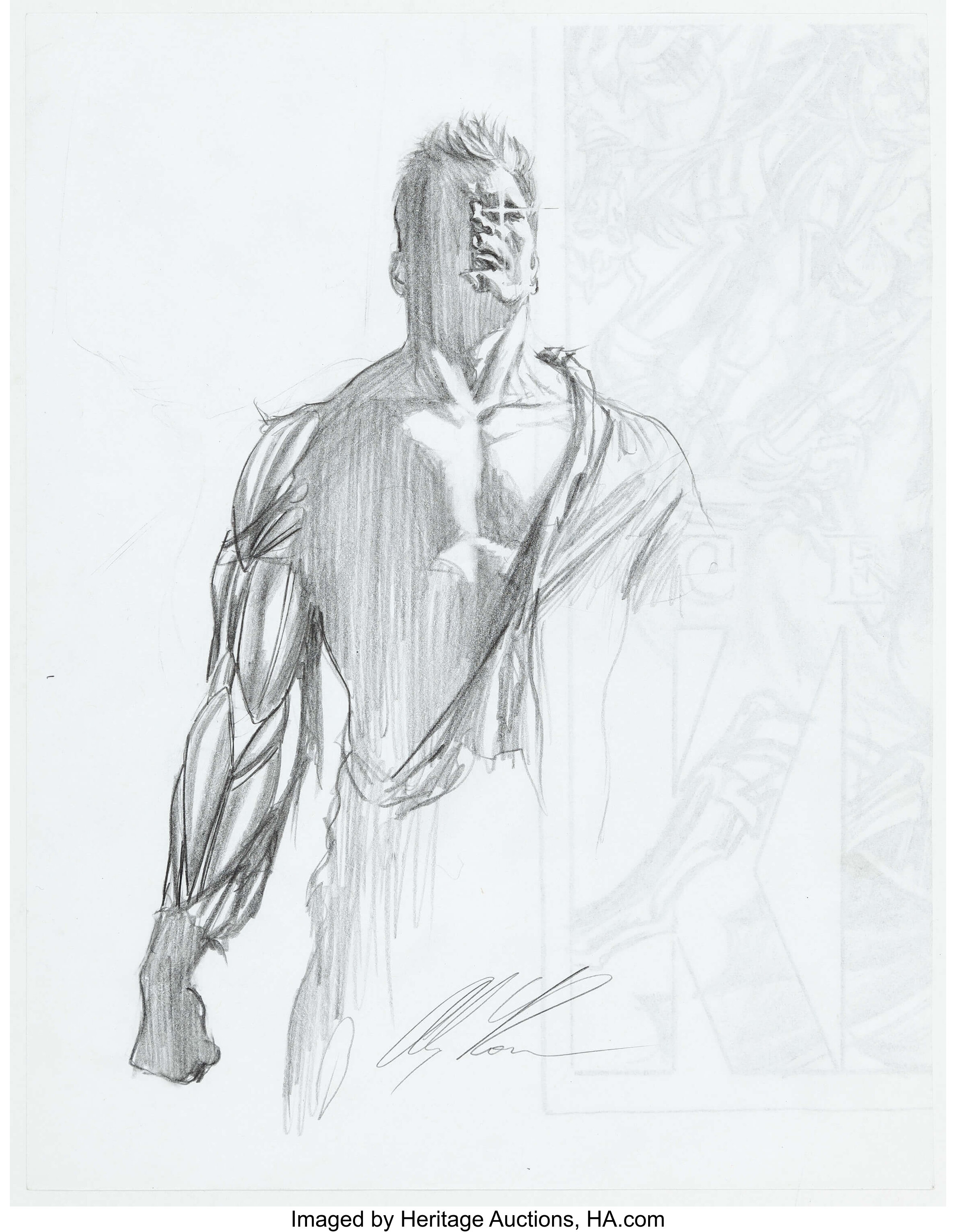 superman alex ross sketch