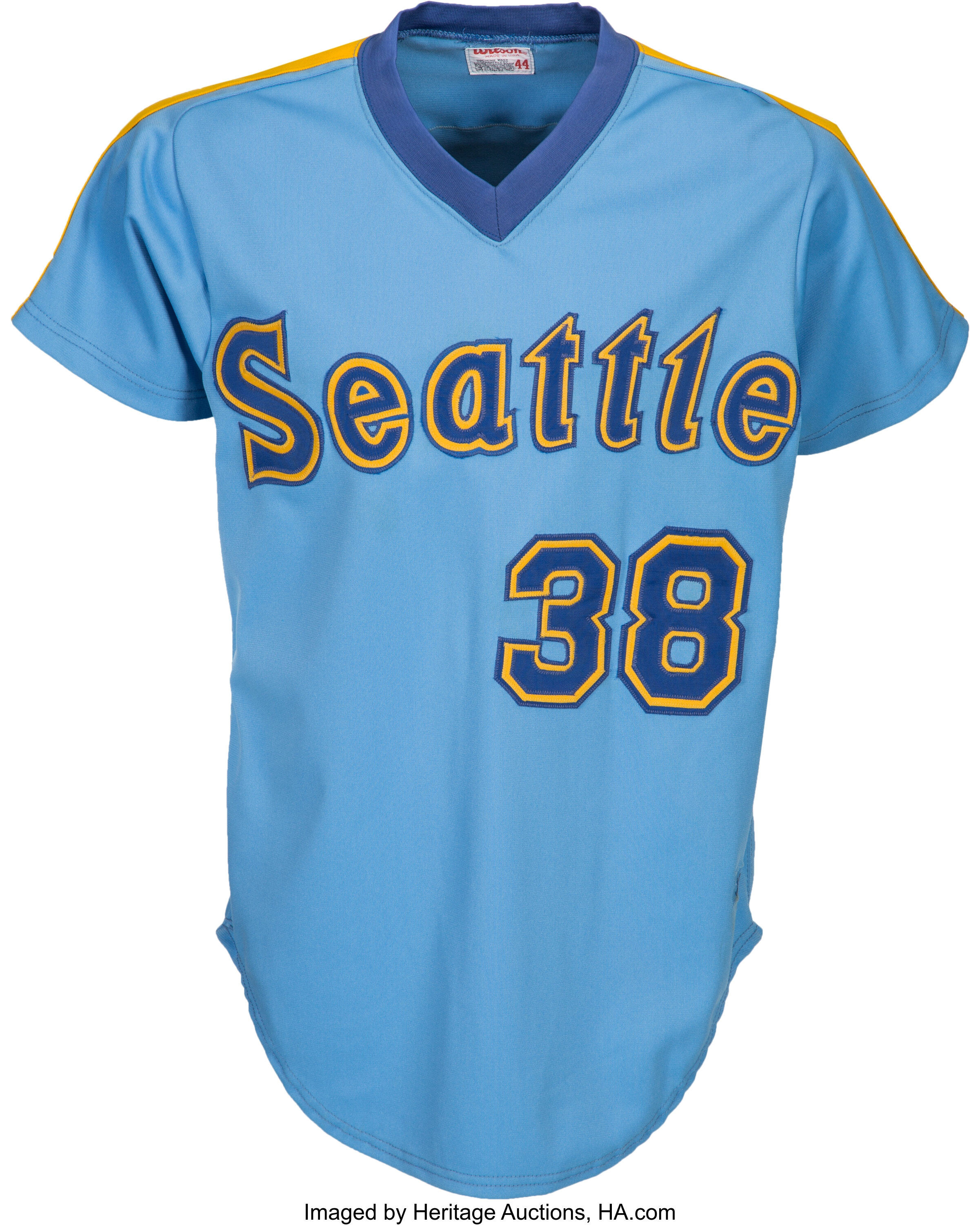 Rare MARINERS Jersey Early 80s Medalist Sand Knit SEATTLE