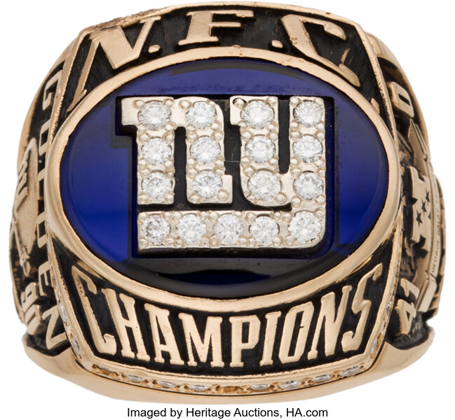 2000 New York Giants NFC Championship Ring Presented to Linebacker, Lot  #82360