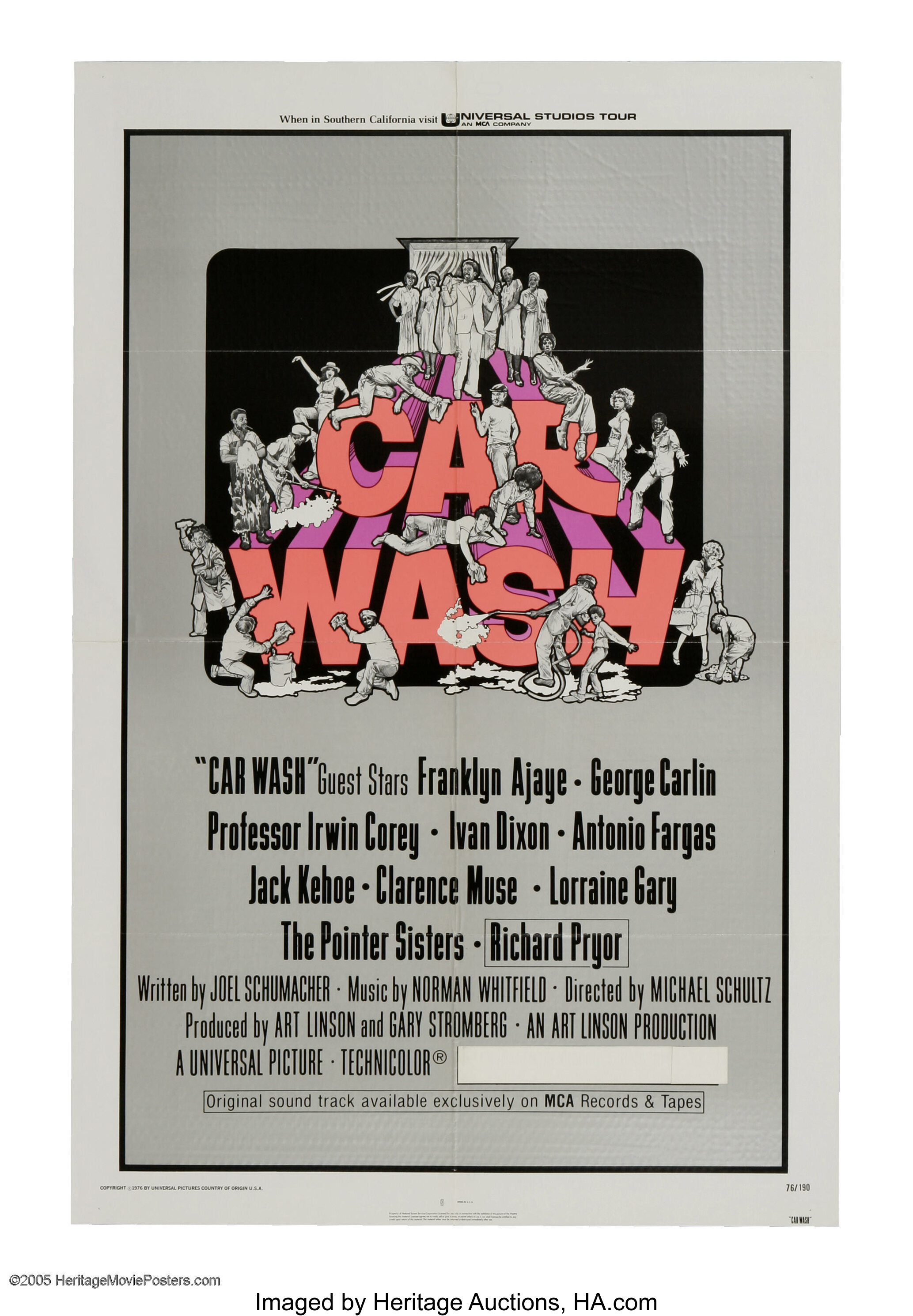 Car Wash Universal 1976 One Sheet 27 X 41 One Ten Hour Lot Heritage Auctions