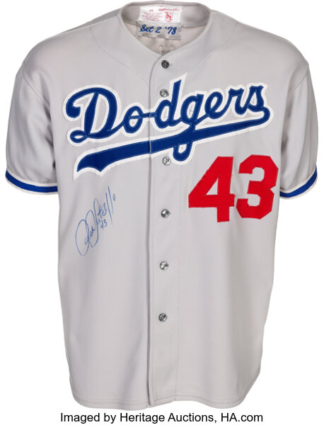 Rick Monday Autographed Signed Los Angeles Dodgers Jersey (PSA COA