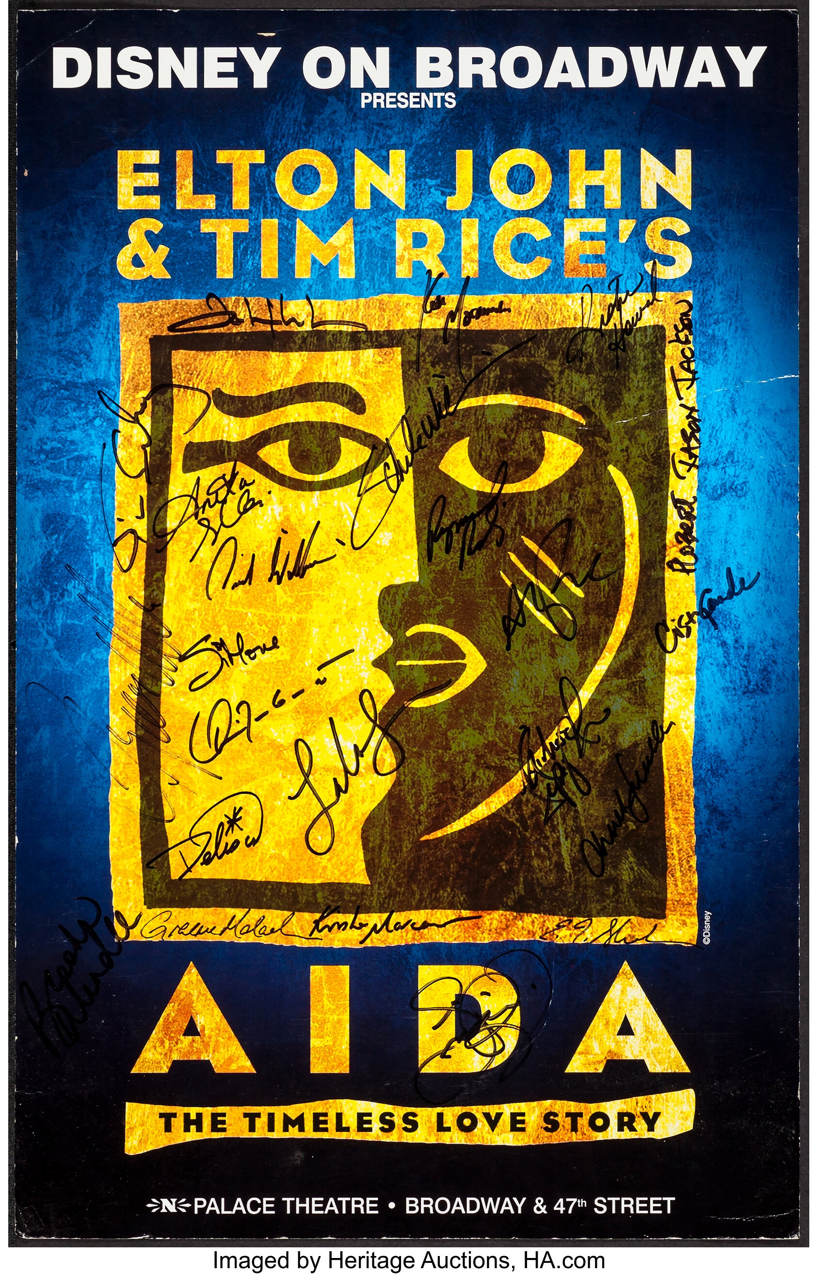 Elton John &amp; Tim Rice's Aida (Walt Disney Theatrical, c. 2002). | Lot #52003 | Heritage Auctions