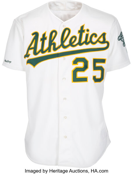 Lot Detail - 1996 Mark McGwire Oakland Athletics Home Jersey
