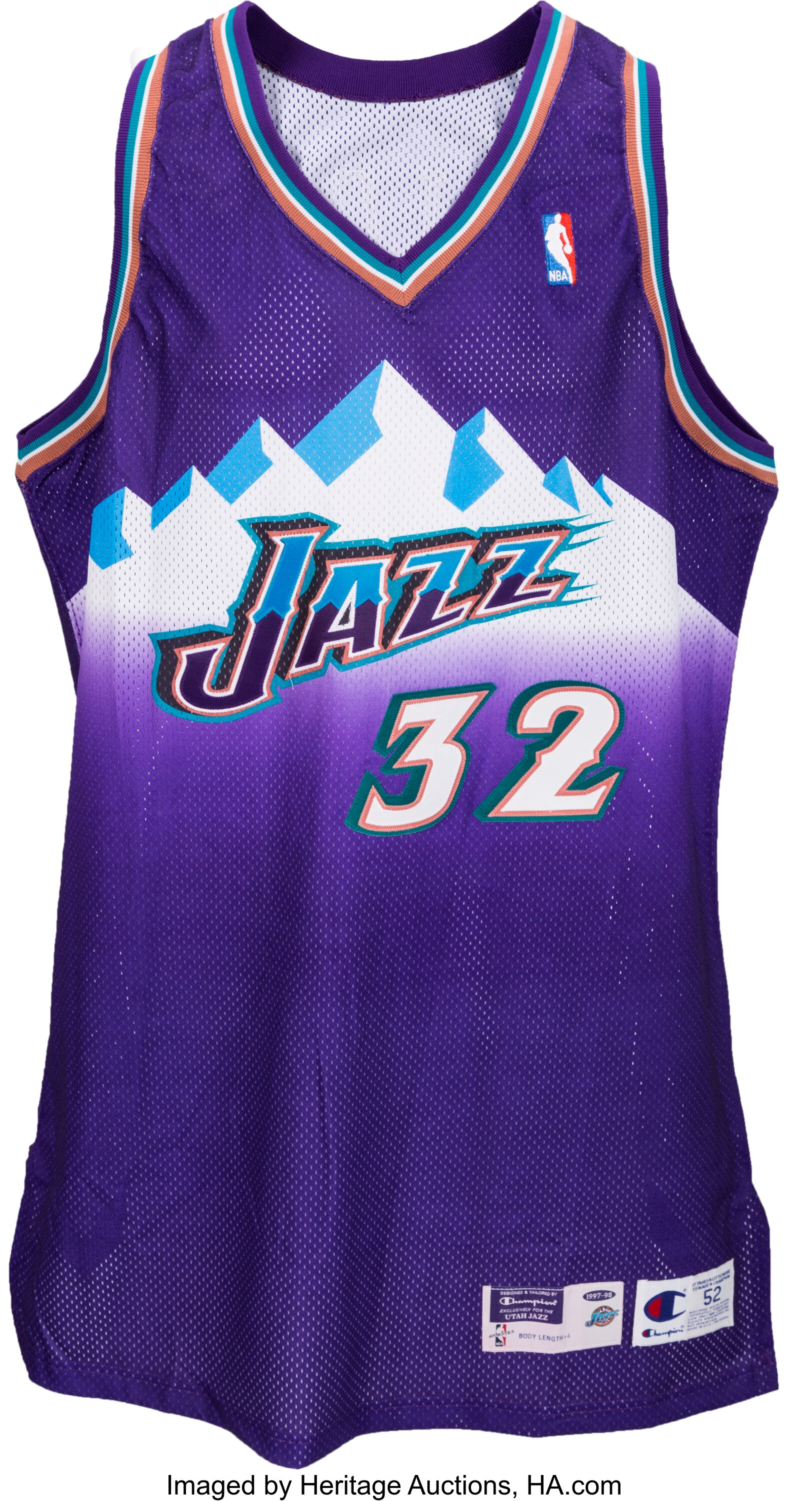 Karl Malone Utah Jazz 1994 Game-Worn, Signed All-Star Game