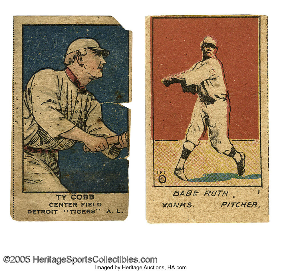 Vintage Detroit Collection - Babe Ruth & Ty Cobb, vintage 1920