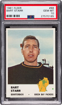 1963 PACKERS Bart Starr signed card Topps #86 Vintage AUTO PSA/DNA  Autographed