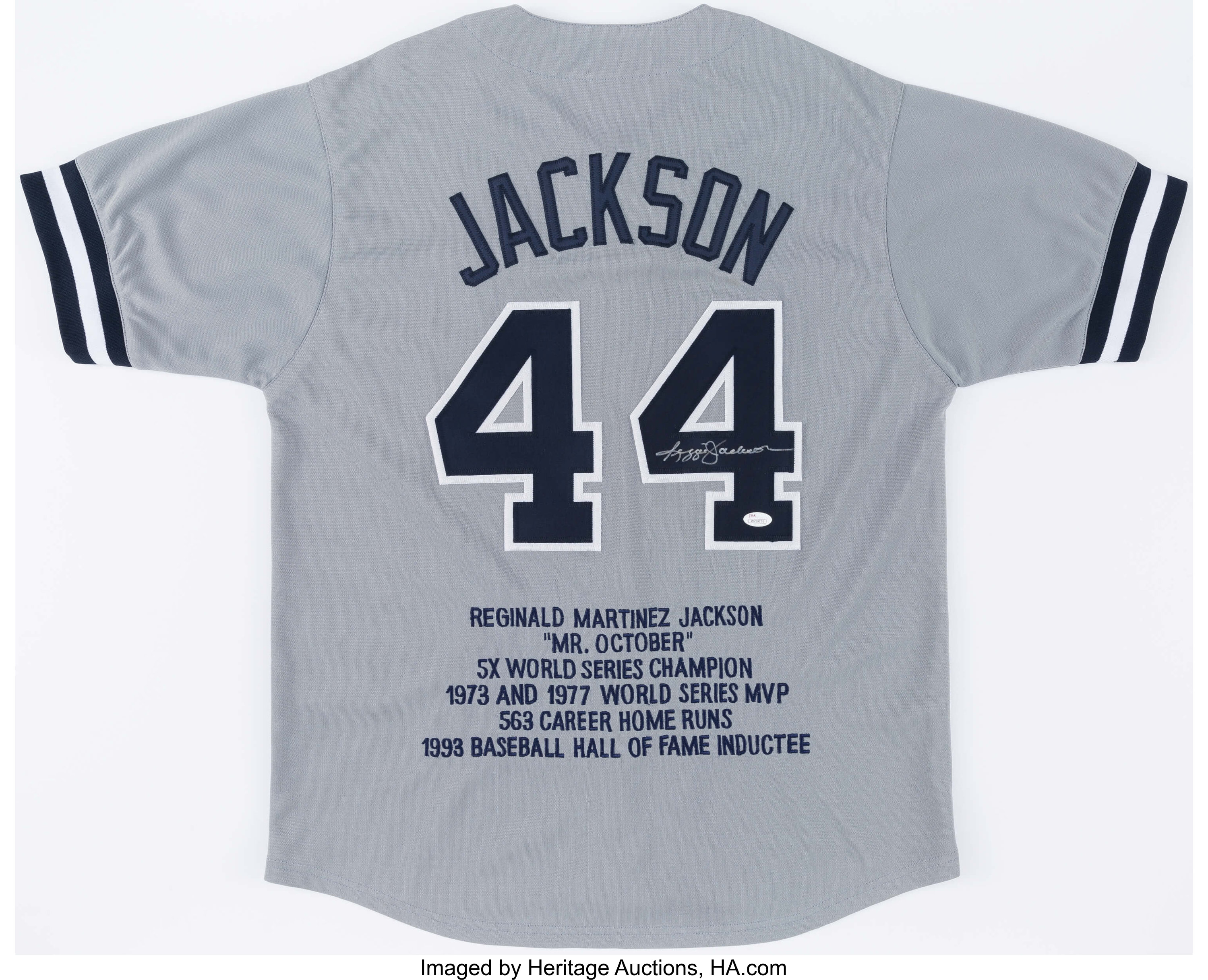 Reggie Jackson Signed New York Yankees Jersey. Autographs, Lot #41211