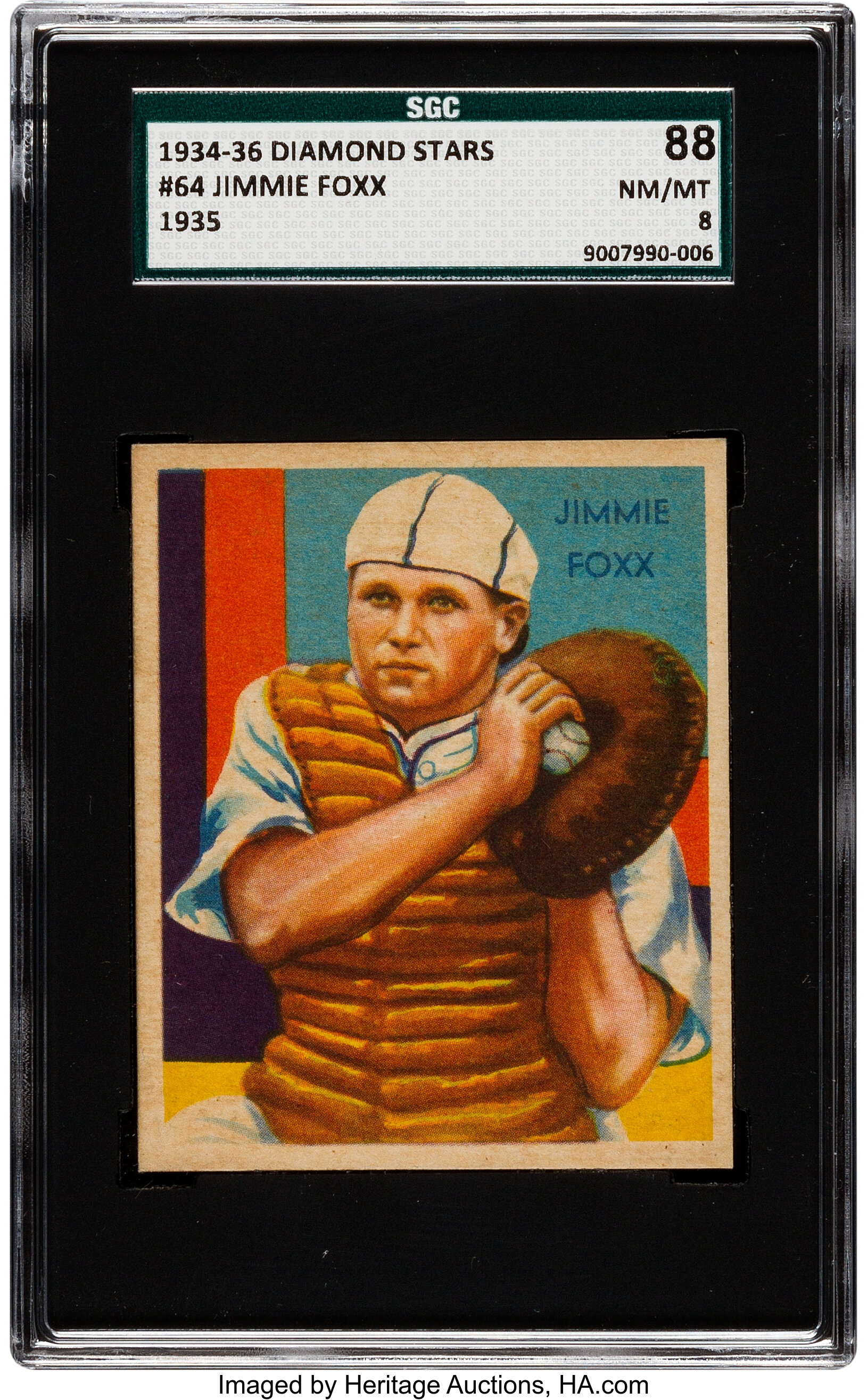 1934-36 Diamond Stars Jimmie Foxx (1935) #64 SGC 88 NM/MT 8. ... | Lot  #80451 | Heritage Auctions