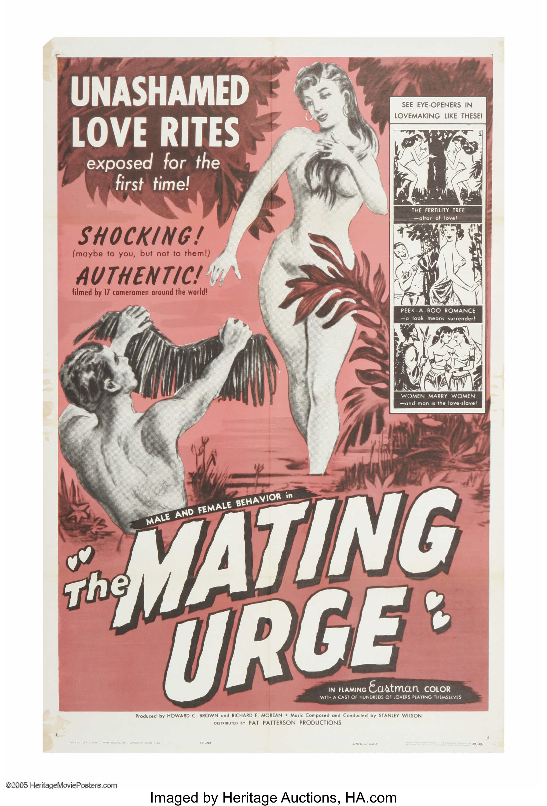 The Mating Urge Citation Films 1959 One Sheet 27 X 41 Well Lot Heritage Auctions