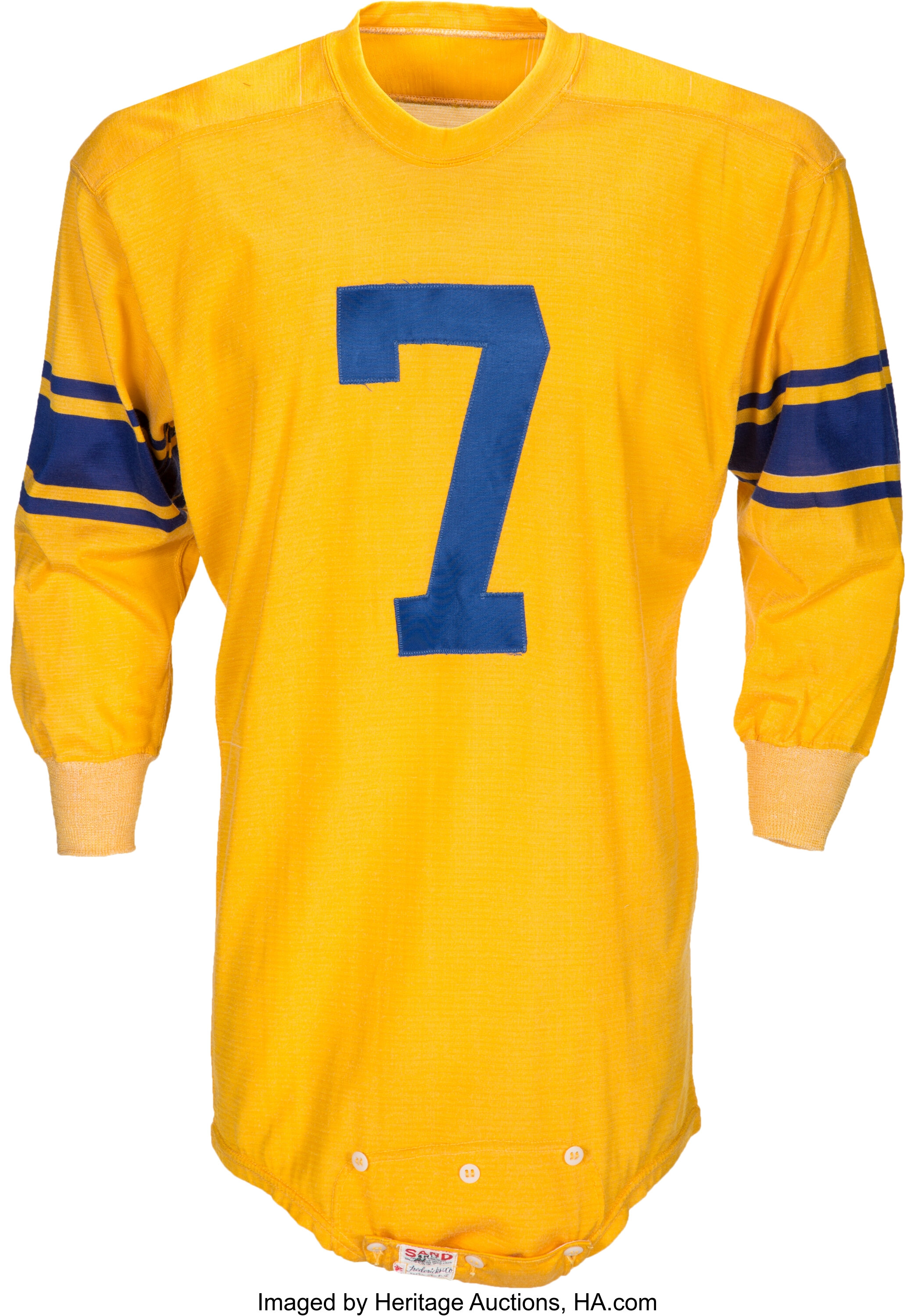 1950-52 Bob Waterfield Los Angeles Rams Jersey. Football, Lot #82215