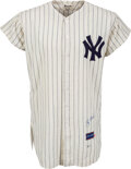 Lot Detail - 1961 Yogi Berra Game Used World Series New York Yankees Home  Pinstripe Jersey Worn For Last Ever World Series Home Run! Photo Matched to  Game 2 (Berra LOA, Resolution Photomatch& MEARS)