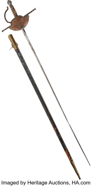 A Van Heflin Screen Used Sword from The Three Musketeers., Lot #89097