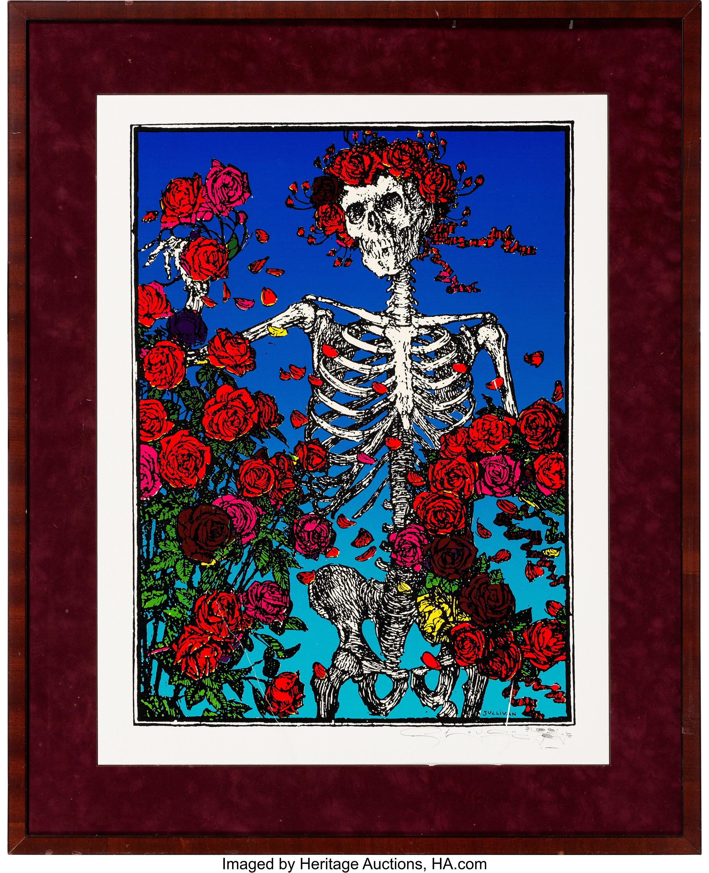 Completed a little project this weekend. Combined two of my favorites,  Grateful Dead and vintage LV. Inspired by the iconic Skull & Roses  illustration. I hand painted it on a mid 80's