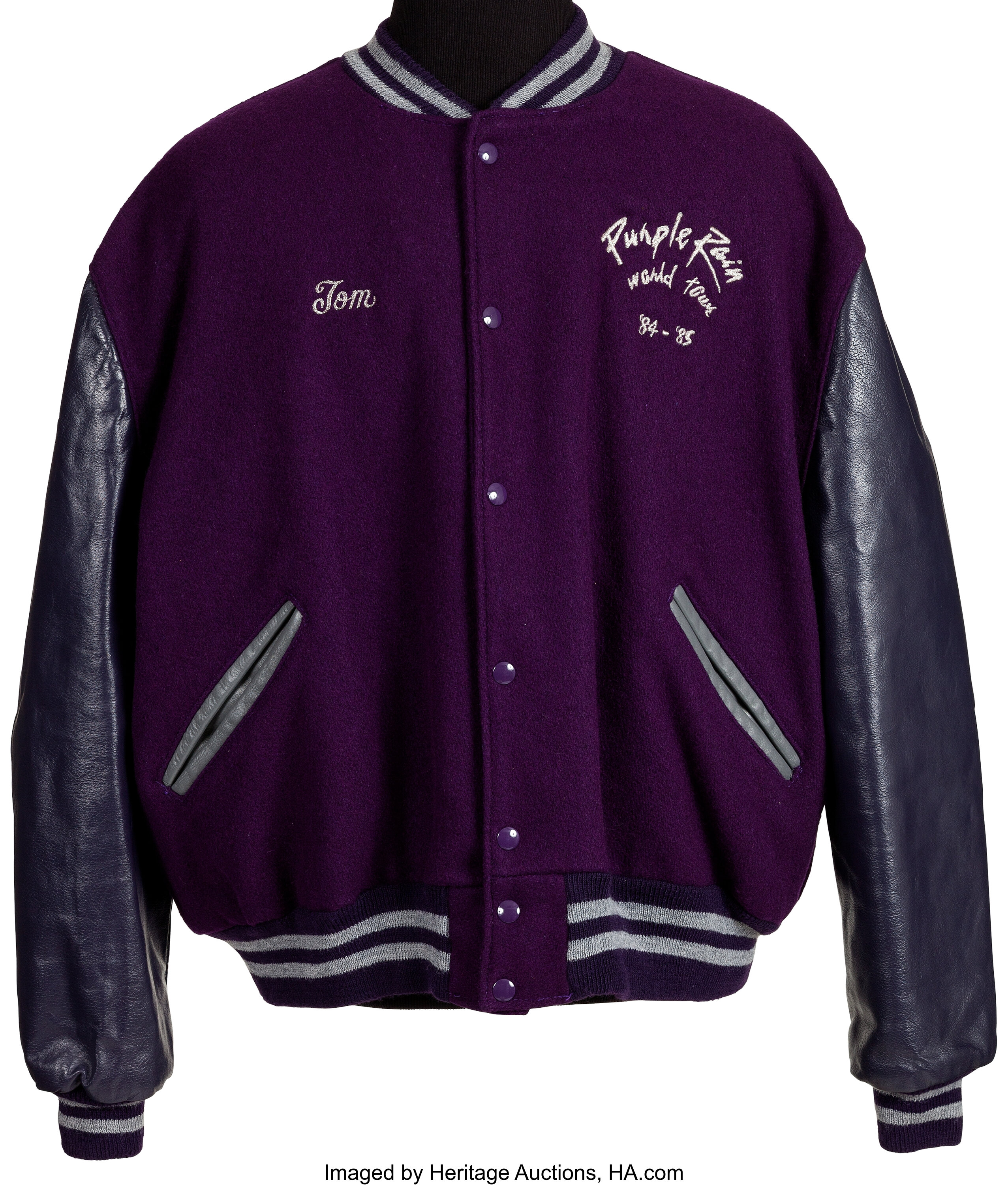 Prince Purple Rain World Tour '84-'85 Crew Tour Jacket.... Music | Lot ...