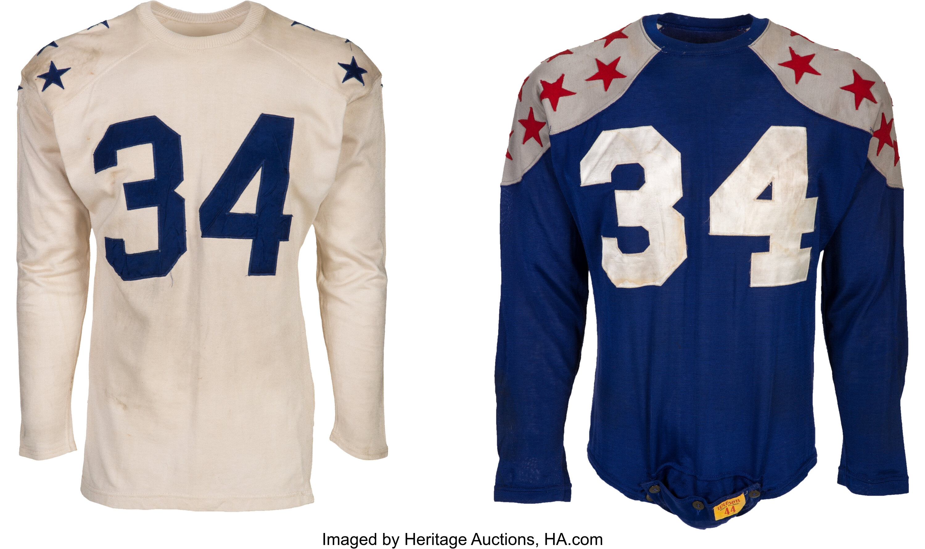 1950-52 Bob Waterfield Los Angeles Rams Jersey. Football, Lot #82215