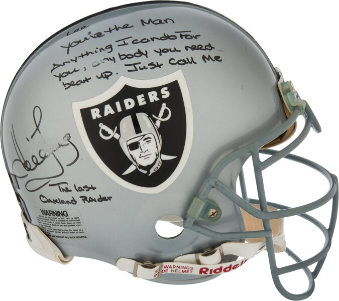 los angeles raiders helmet