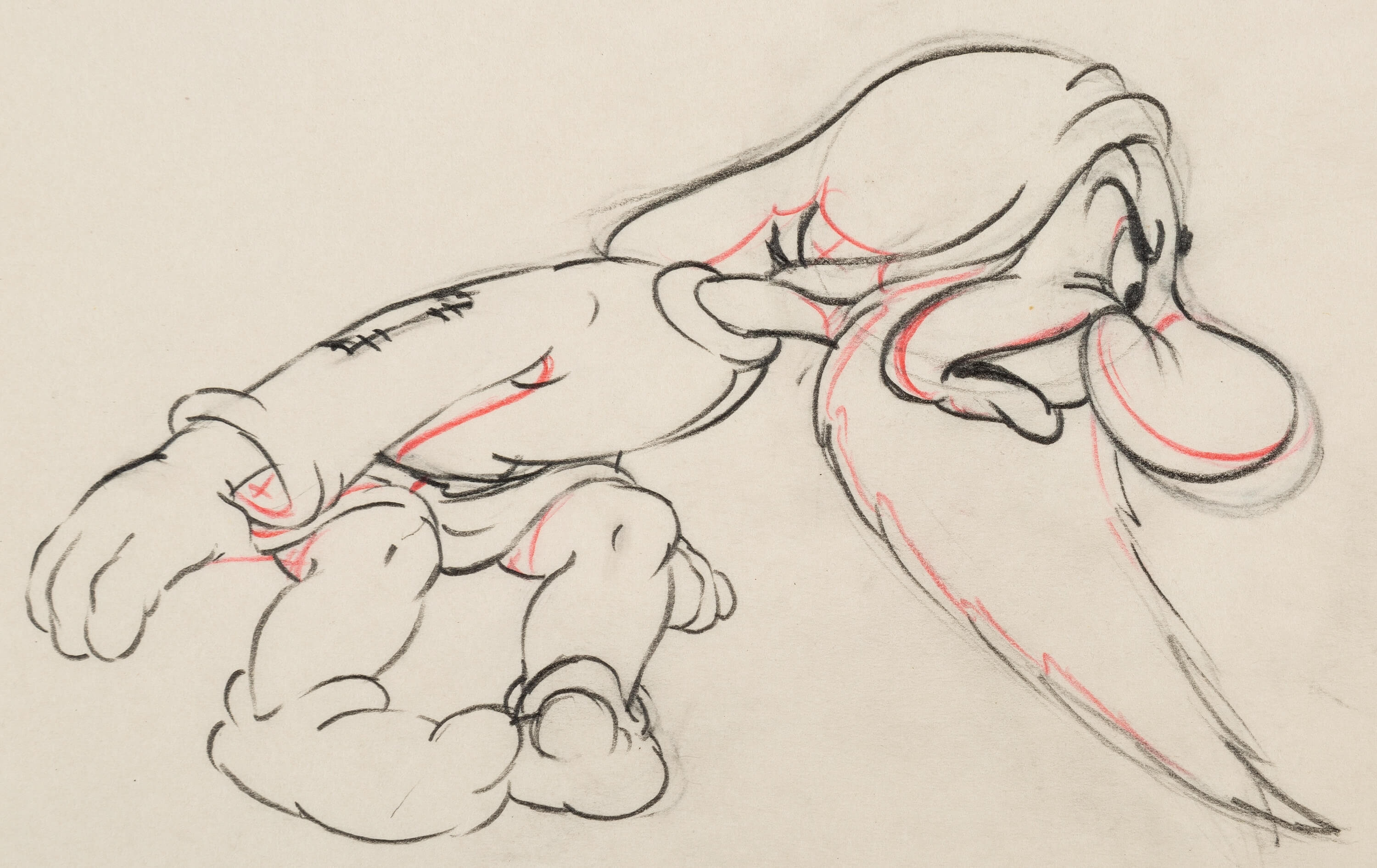 Snow White and the Seven Dwarfs Grumpy Animation Drawing (Walt | Lot ...