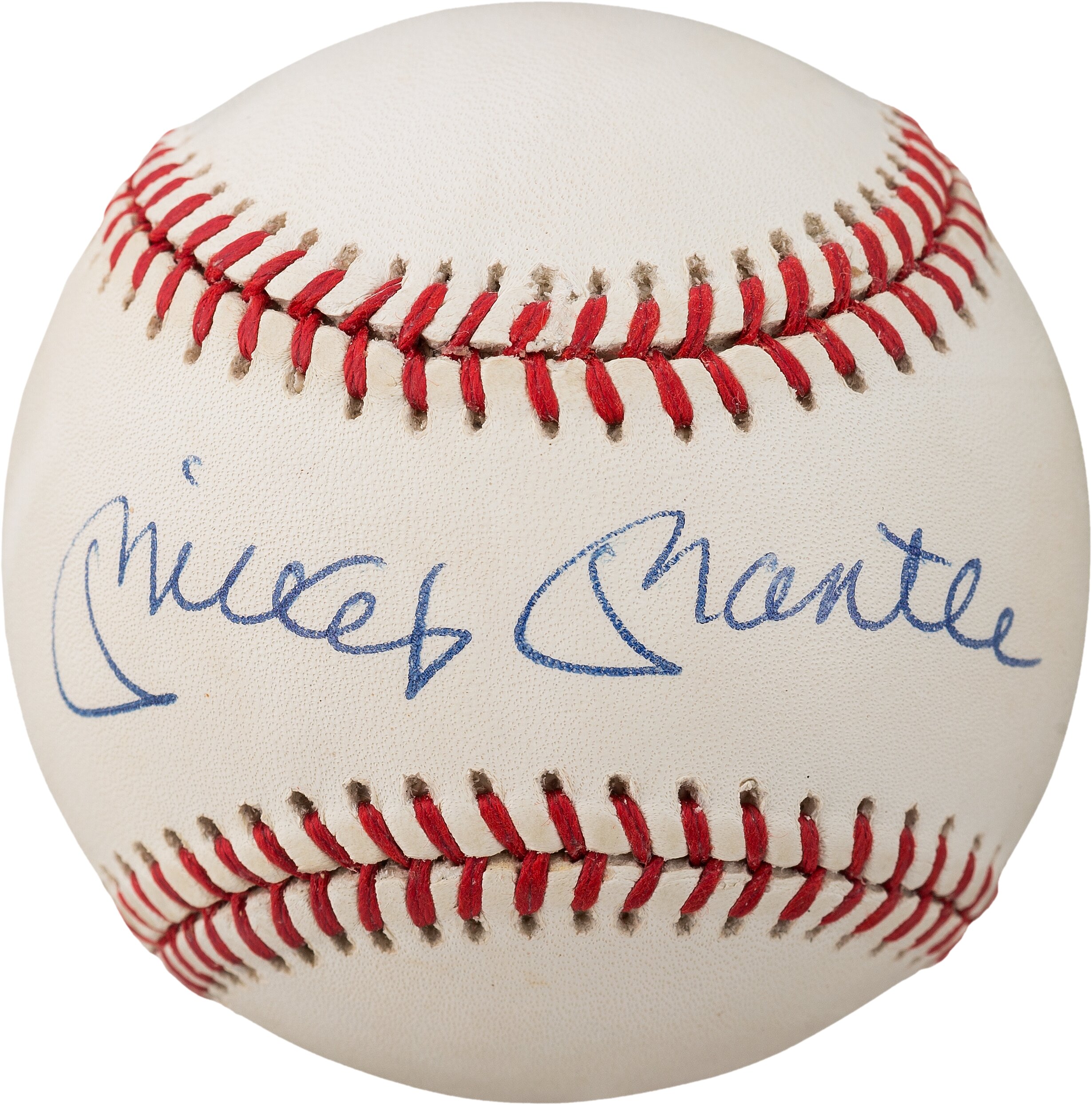 1990's Mickey Mantle Single Signed Baseball PSA/DNA Gem Mint 10., Lot  #81550