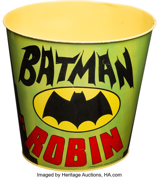 Vintage hotsell Cheinco Batman & Robin Trash Can