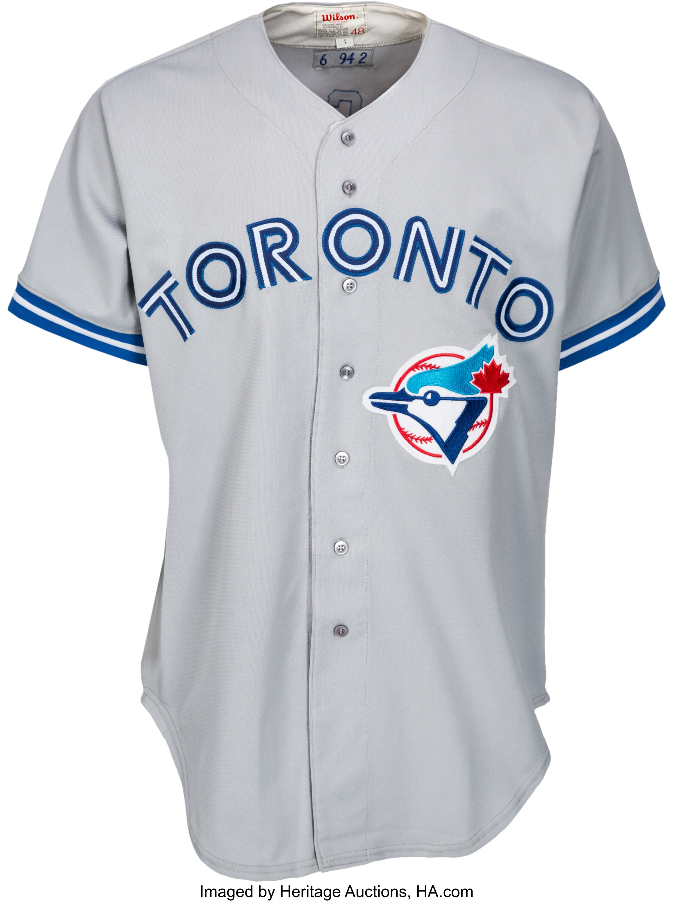 2012-19 Toronto Blue Jays Blank Game Issued Grey Jersey 54 DP17664