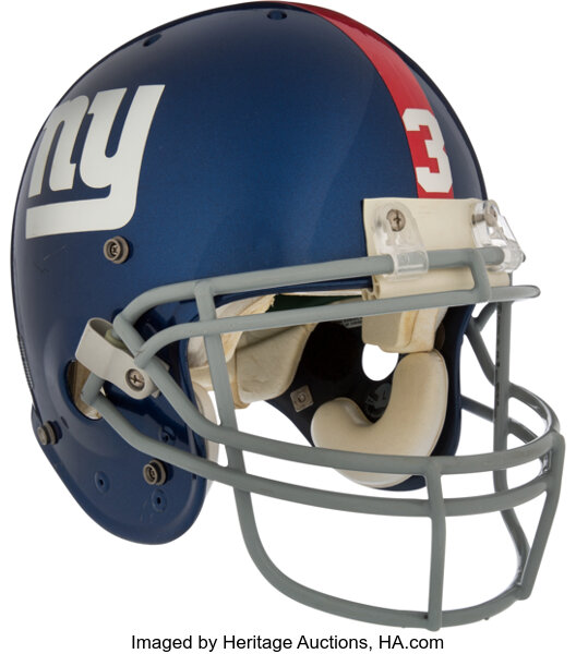 1971 NY Giants Game Worn Helmet - Rare One Year Style