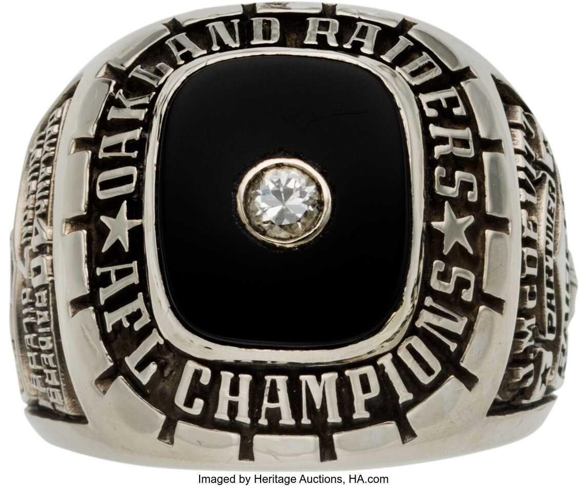 1967 Oakland Raiders Championship Ring Custom sports memorabilia