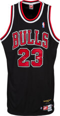 2000's Michael Jordan Signed Chicago Bulls Stats UDA Jersey. , Lot  #53245