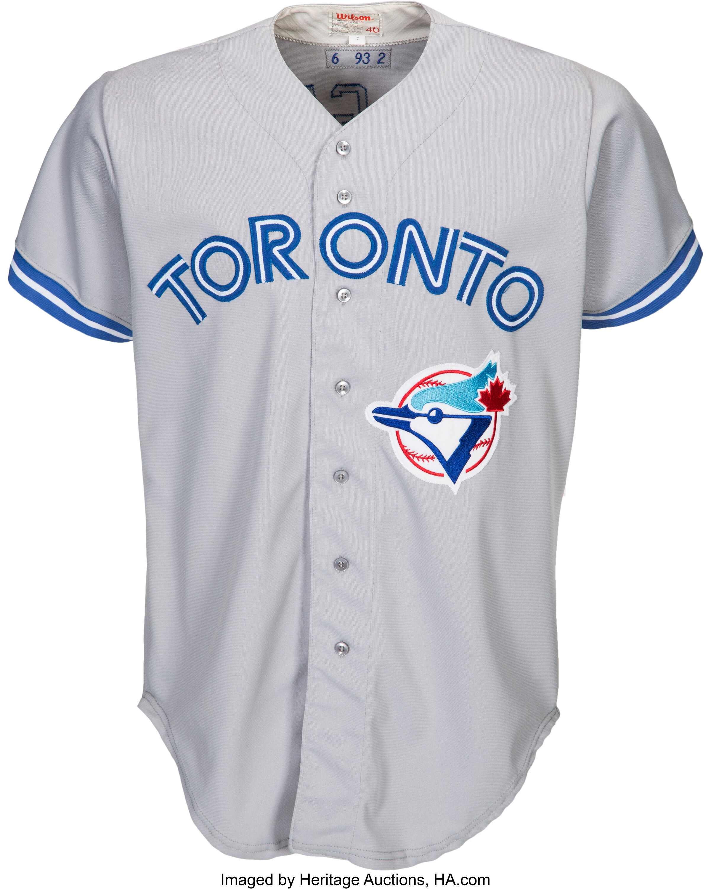 2012-19 Toronto Blue Jays Blank Game Issued Grey Jersey 52 DP17680