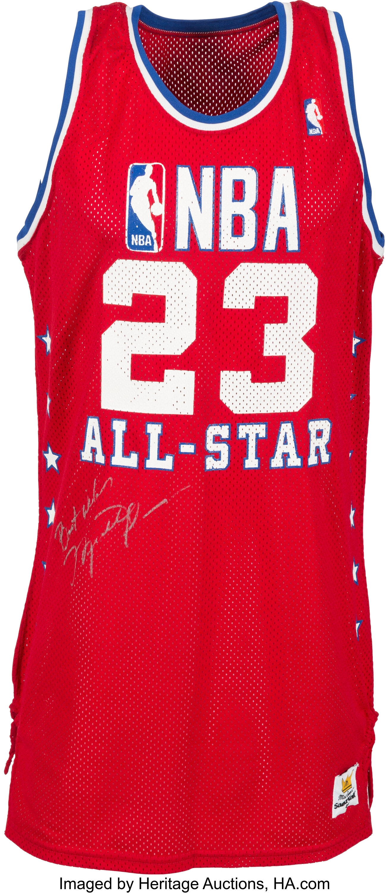 Michael Jordan Signed 1989 Red All-Star Jersey