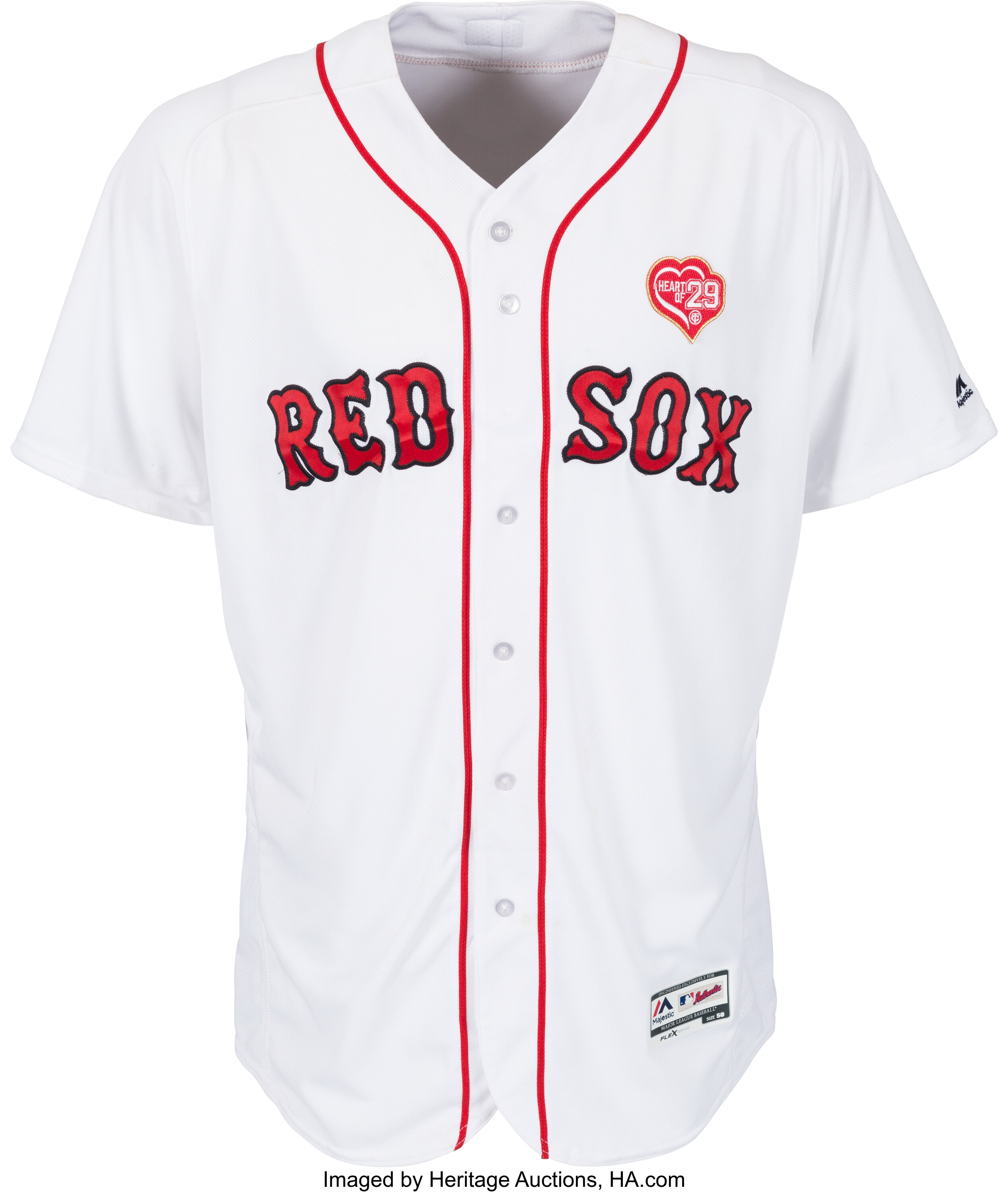 Lot Detail - 2013 David Ortiz Boston Red Sox Game Worn Home Jersey