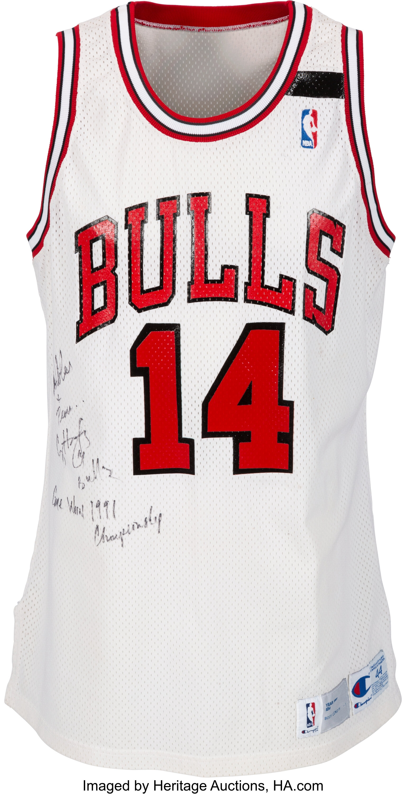 Men's Mitchell & Ness Craig Hodges Red Chicago Bulls 1991-92