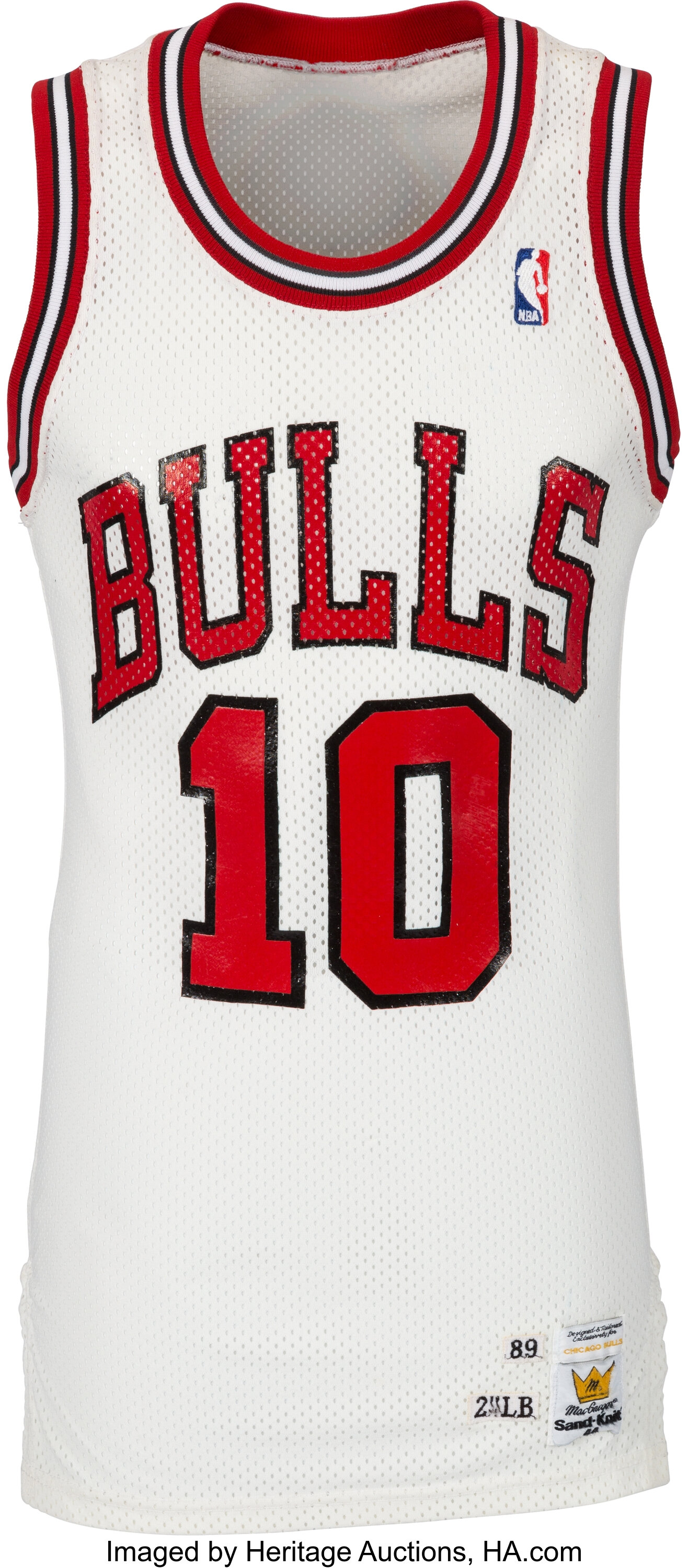 1987-88 Michael Jordan Game Worn Chicago Bulls Jersey, MEARS, Lot #50118