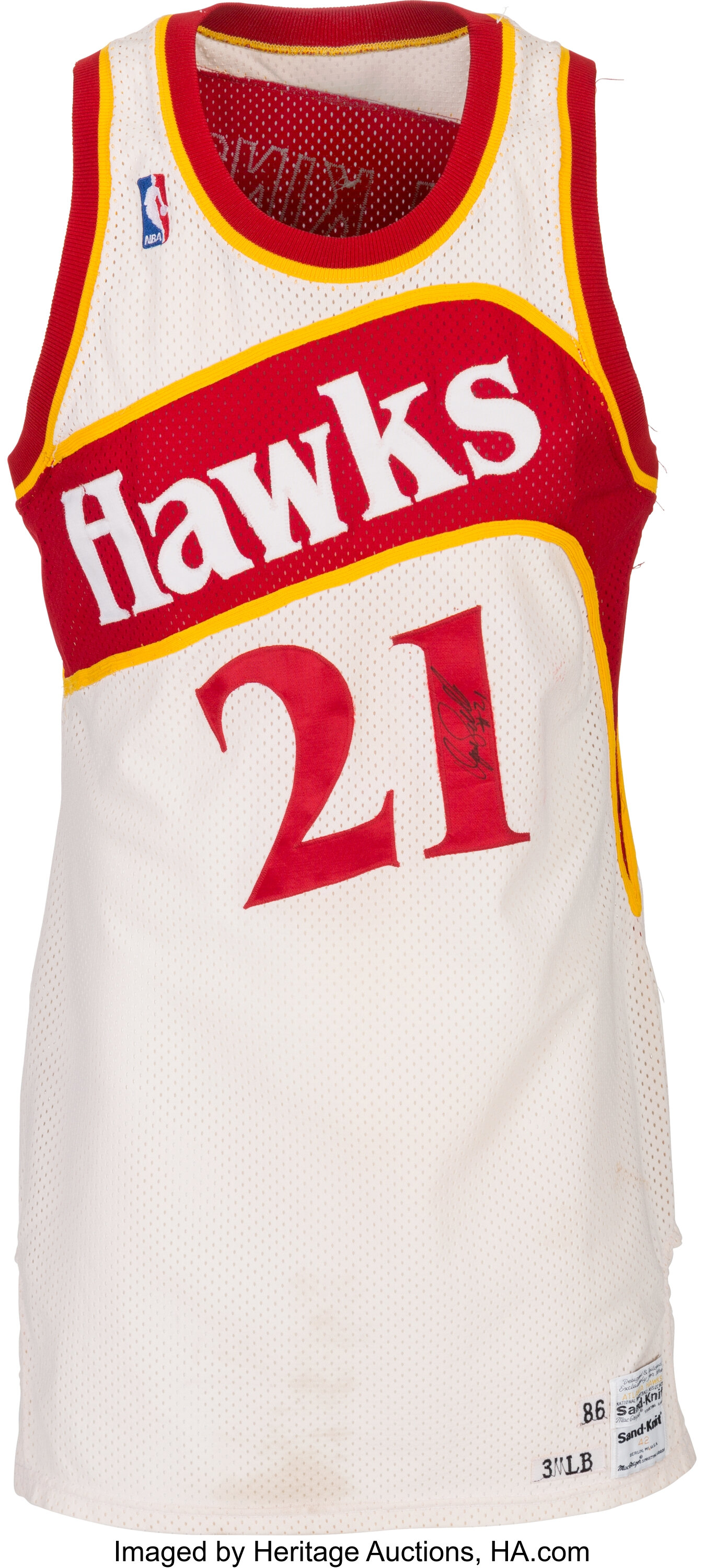 Dominique Wilkins Game Worn & Signed Atlanta Hawks Lot #82464 | Heritage