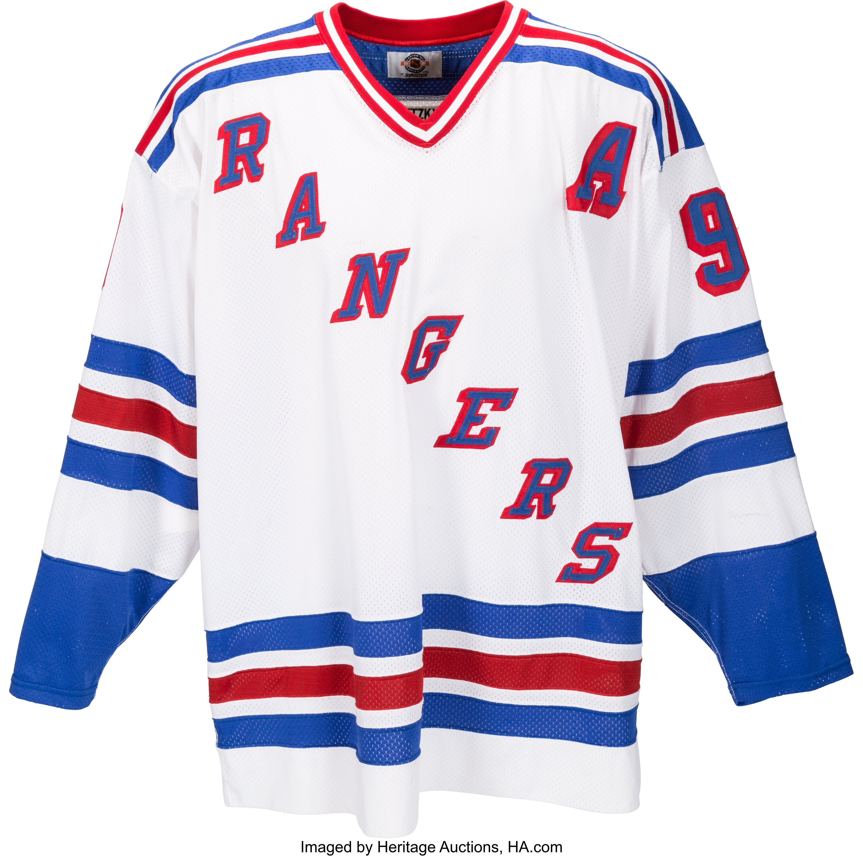 1997-98 Wayne Gretzky Game Worn & Signed New York Rangers Jersey., Lot  #82533
