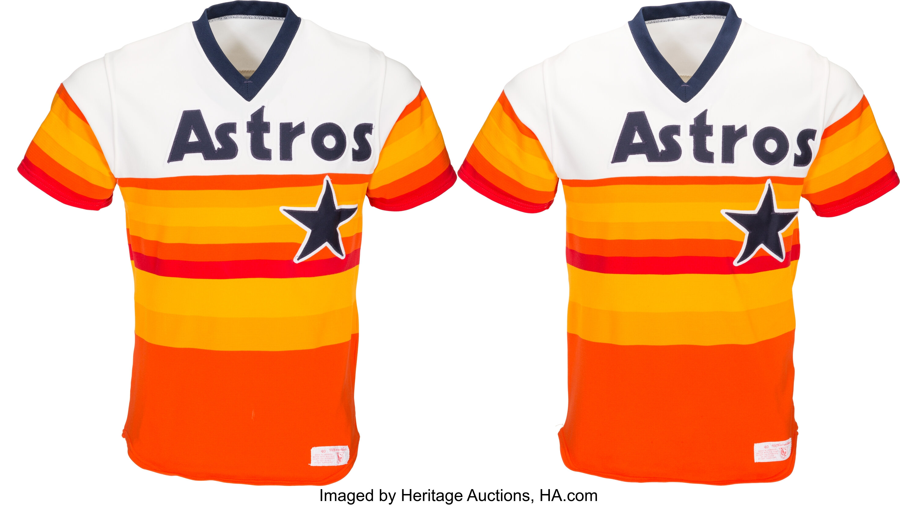 1980's Bill Doran Game Worn & Signed Houston Astros Jersey. , Lot  #57389