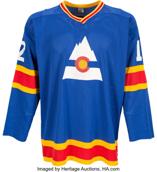 1976-1982 Colorado Rockies NHL Jersey. Hockey Collectibles