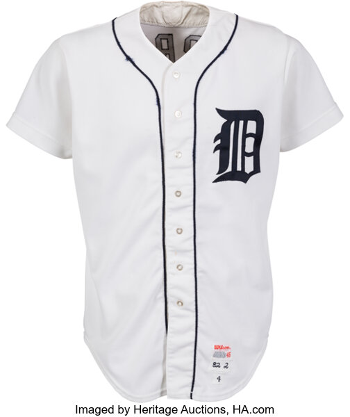 1982 Lance Parrish Game Worn Detroit Tigers Jersey.  Baseball, Lot  #83386