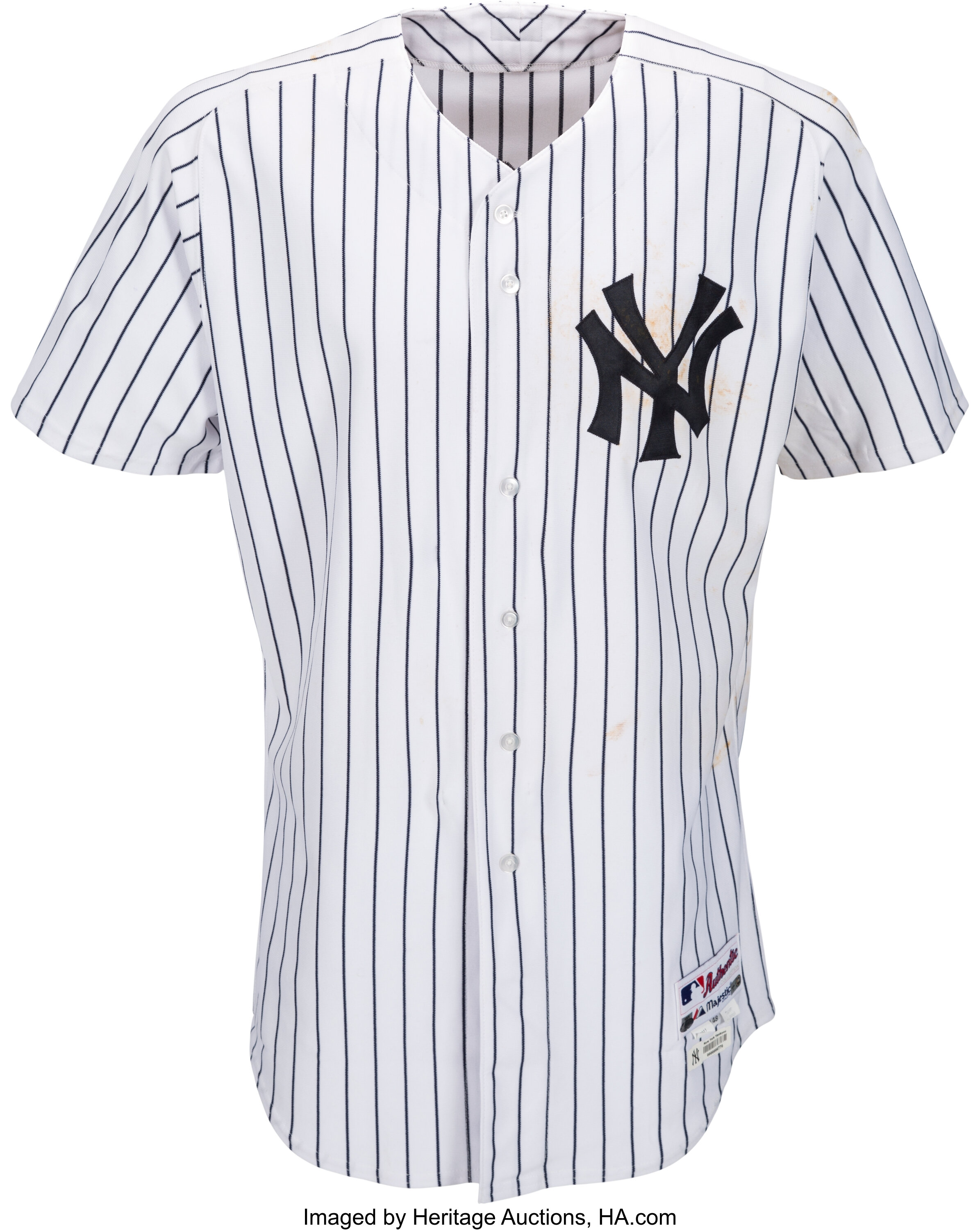 2011 Alex Rodriguez Game Worn Unwashed New York Yankees Jersey from, Lot  #81977