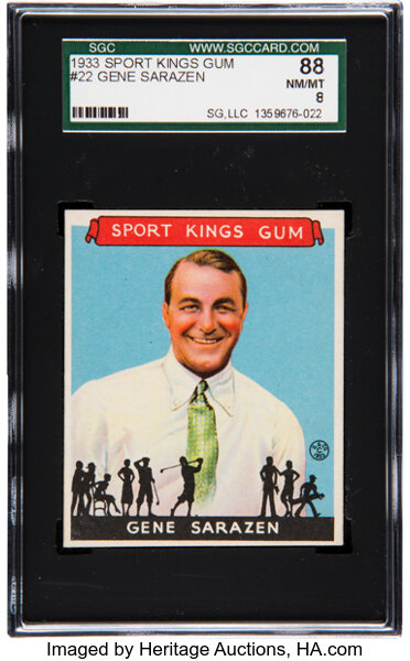 1933 Sport Kings Gene Sarazen 22 Sgc Nm Mt 8 Pop One None Lot Heritage Auctions