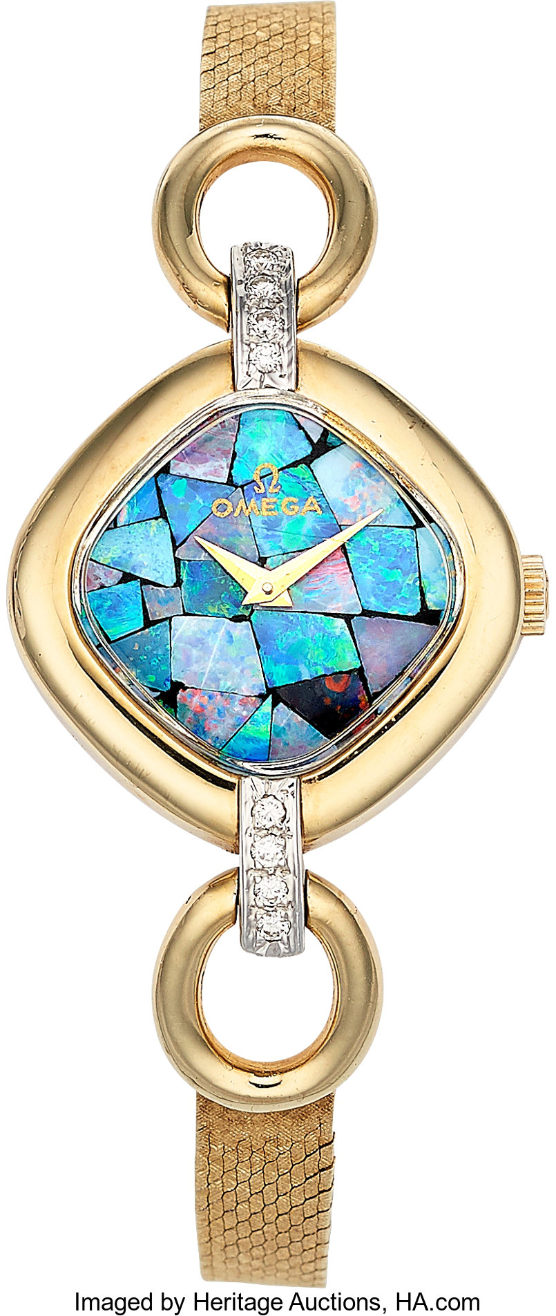 Omega Lady's Opal, Diamond, Gold Watch. ... Estate Jewelry Watches | Lot  #55975 | Heritage Auctions