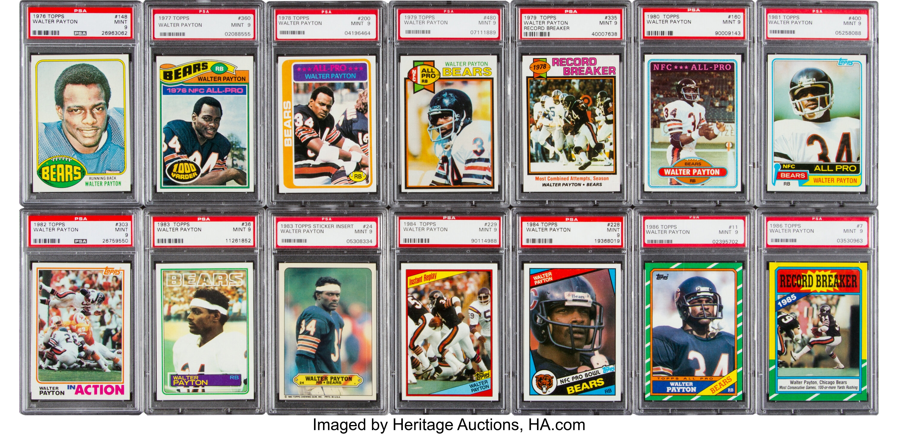 335 Topps 1979 Record Breaker Walter Payton - Chicago Bears