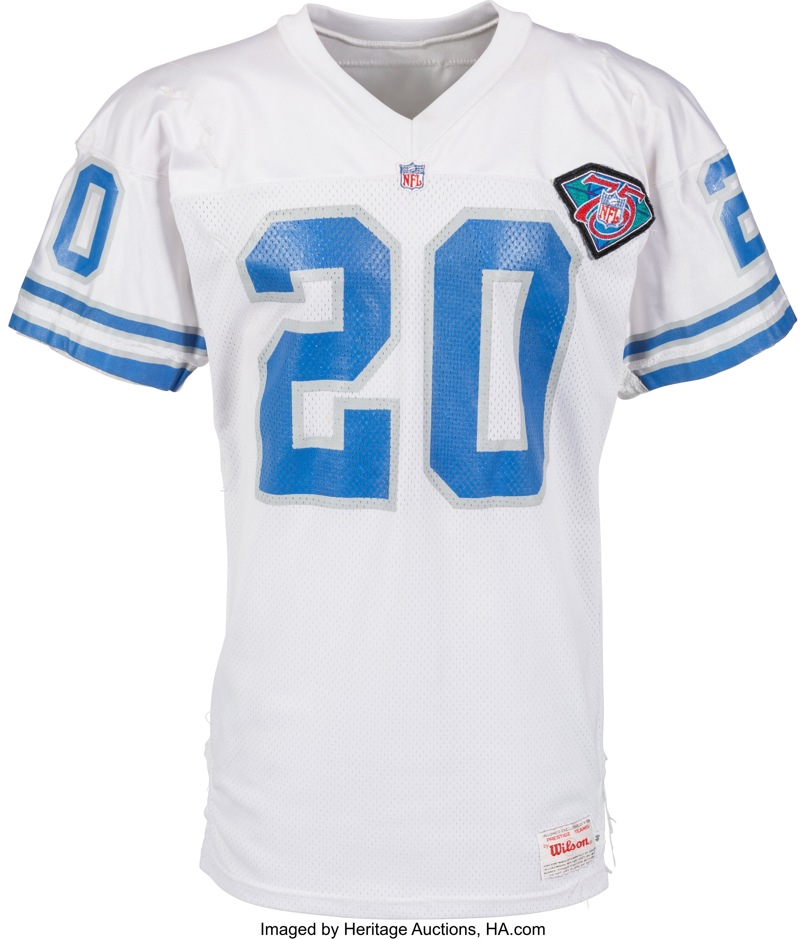 1994 Barry Sanders Game Worn Detroit Lions Jersey with Multiple