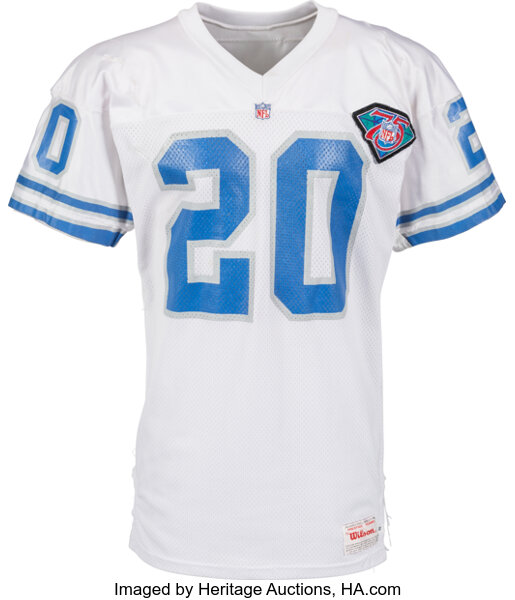 1994 Barry Sanders Game Worn Detroit Lions Jersey with | Lot #82266 | Heritage