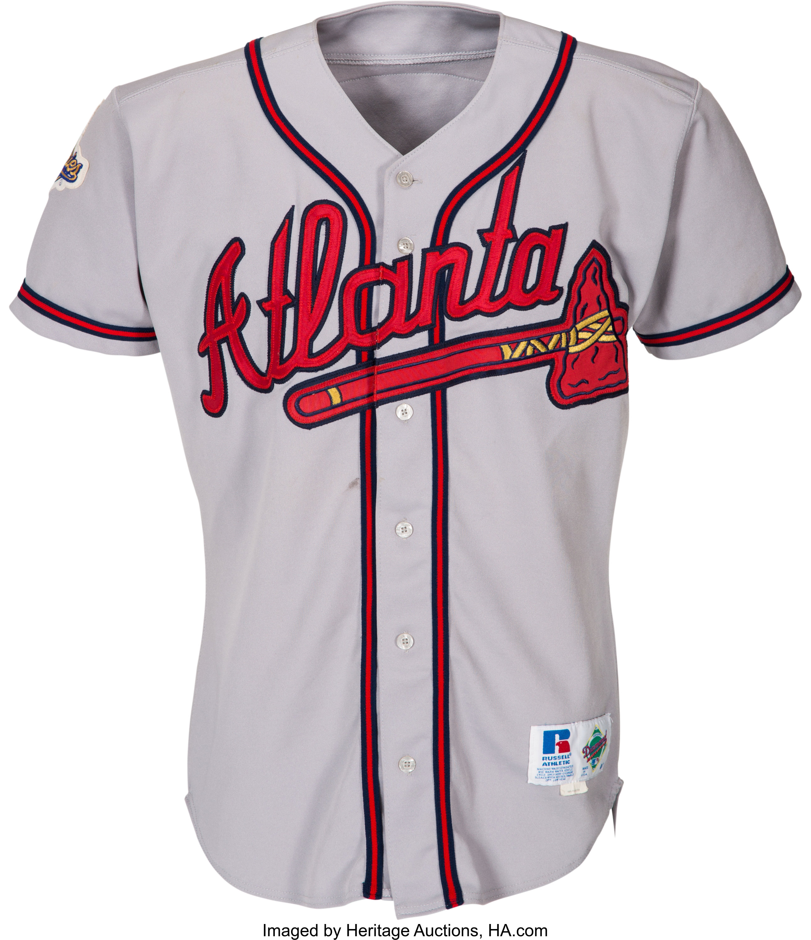 Andruw Jones Signed 1996 Atlanta Braves Rookie Era Game Issued Jersey —  Showpieces Sports
